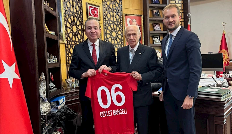 Gençlerbirliği’nden, MHP Genel Başkanı Devlet Bahçeli’ye ziyaret