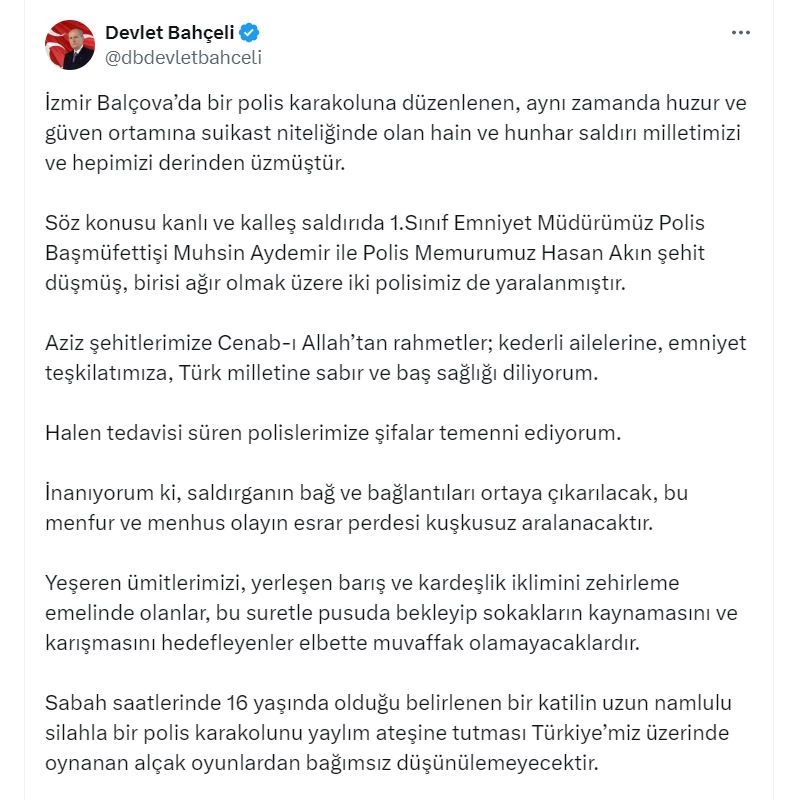 Bahçeli: İzmir